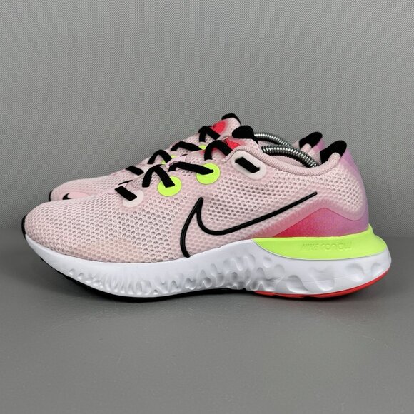 Nike Renew Run Shoes Women 8 Pink Foam/Physic Blue/Laser Crimson/Black CW5637600 - Picture 3 of 9